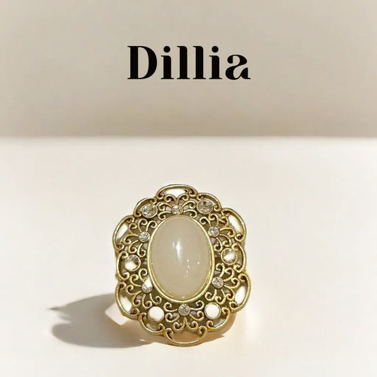 Vintage Tiger Eye Gold Filigree Ring