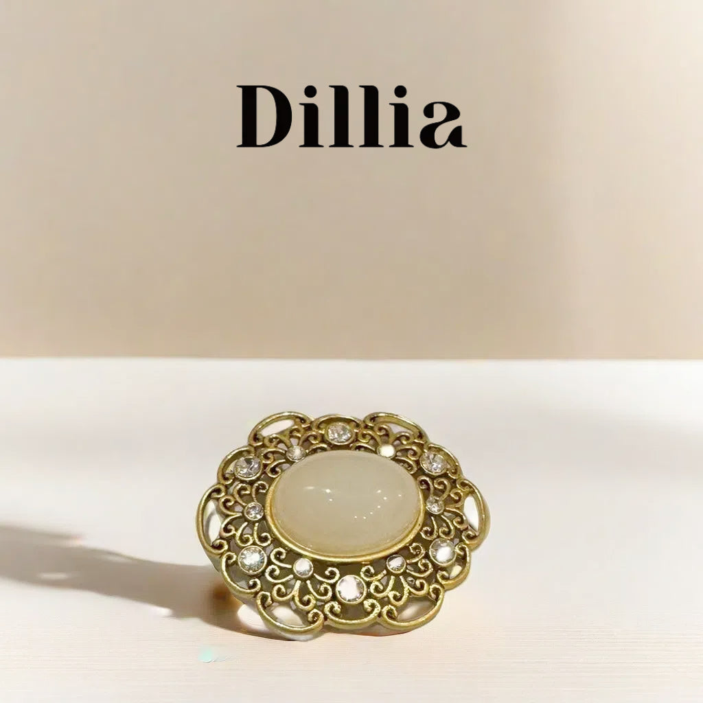 Vintage Tiger Eye Gold Filigree Ring