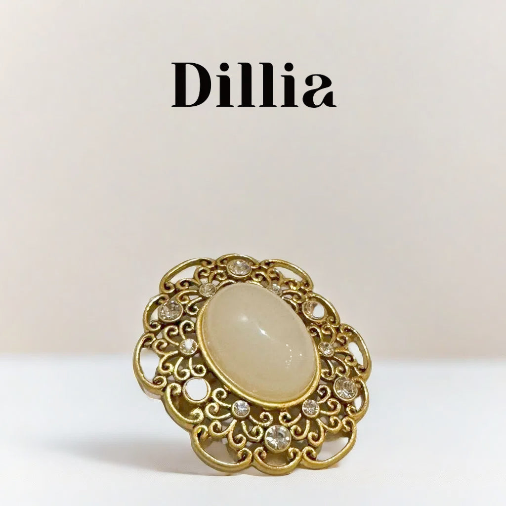 Vintage Tiger Eye Gold Filigree Ring