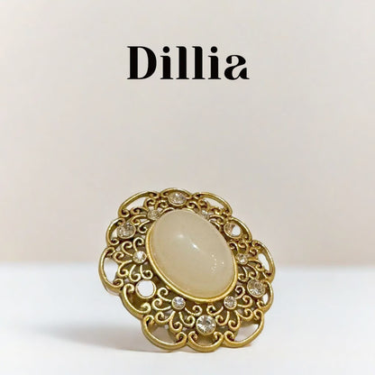 Vintage Tiger Eye Gold Filigree Ring