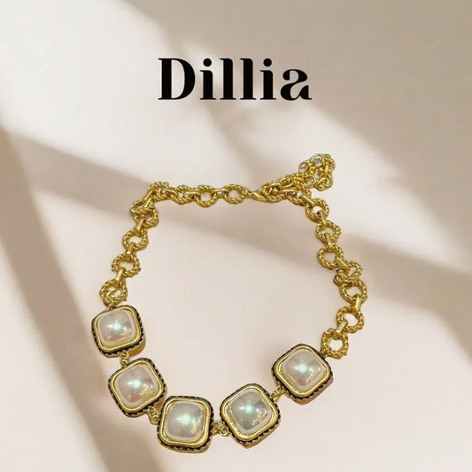 Elegant Pearl and Golden Chain Necklaces