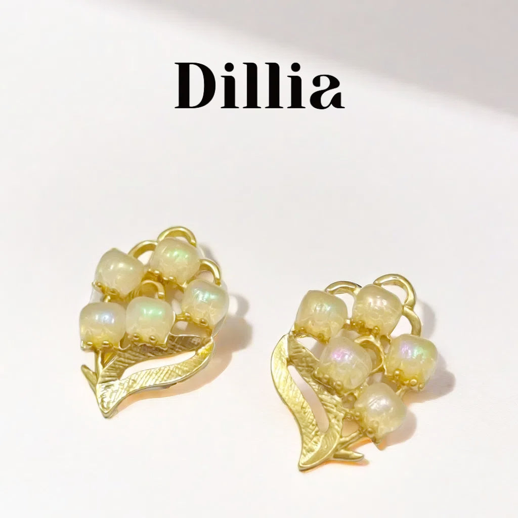 Elegant Opal Grape Cluster Earrings