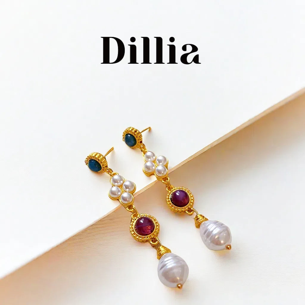 Elegant Luxe Pearl and Gold-Plated Earrings