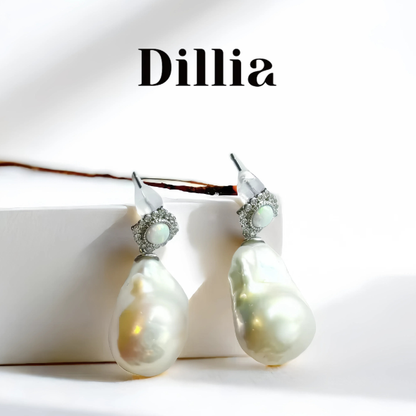 S925 15-20mm Freshwater Baroque Pearl Stud Earrings