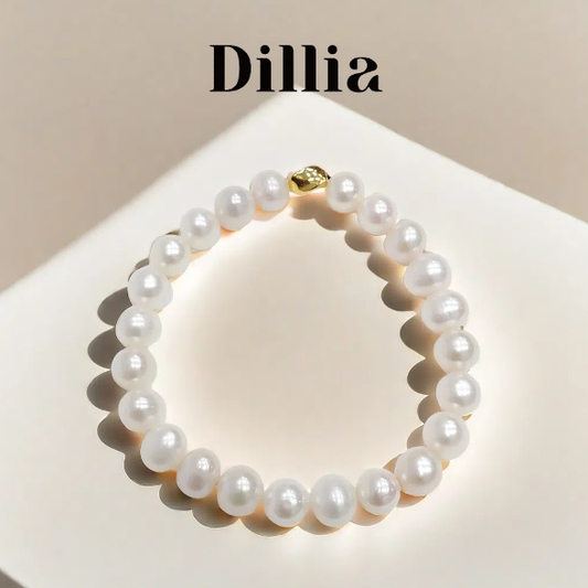 S925 9mm Freshwater Nucleus-Free Pearl Bracelet