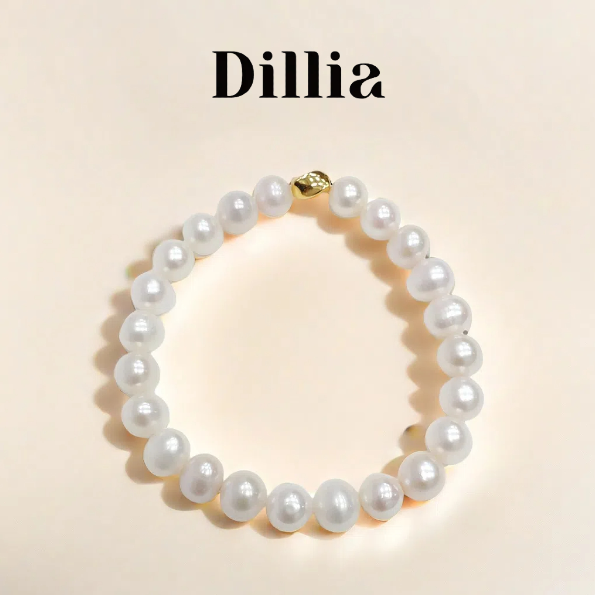S925 9mm Freshwater Nucleus-Free Pearl Bracelet