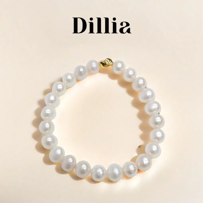 S925 9mm Freshwater Nucleus-Free Pearl Bracelet
