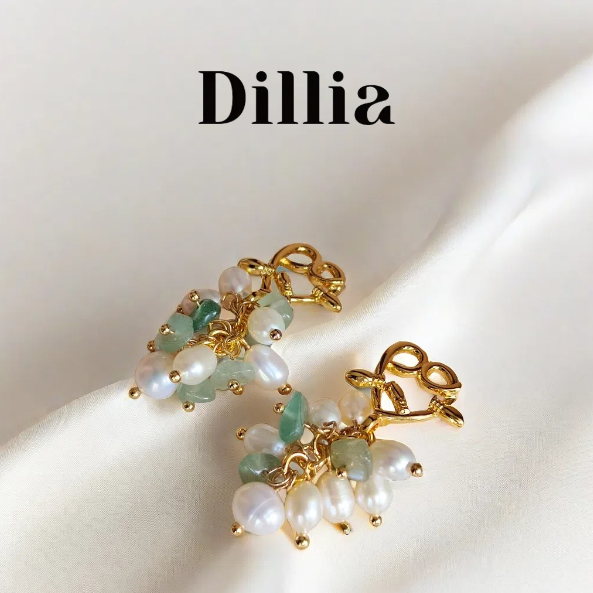 S925 Freshwater Rice Pearls Earrings