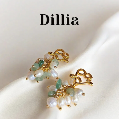 S925 Freshwater Rice Pearls Earrings