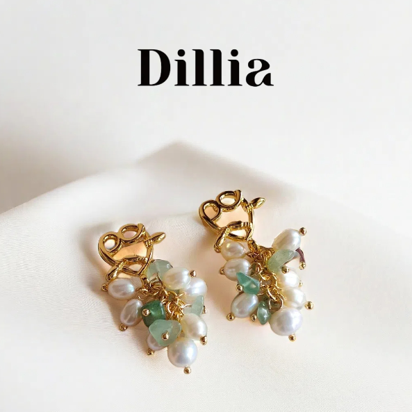 S925 Freshwater Rice Pearls Earrings
