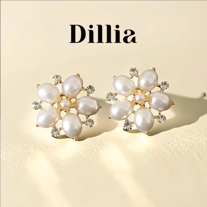 Snowflake Copper Alloy Earrings